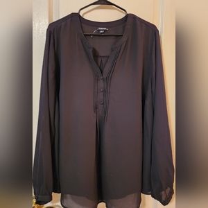 BNWT Torrid Chiffon Long Sleeve Top
